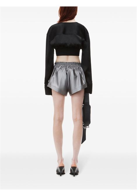 Black long-sleeved cropped top Alexander Wang - women ALEXANDER WANG | 1WC3241932001